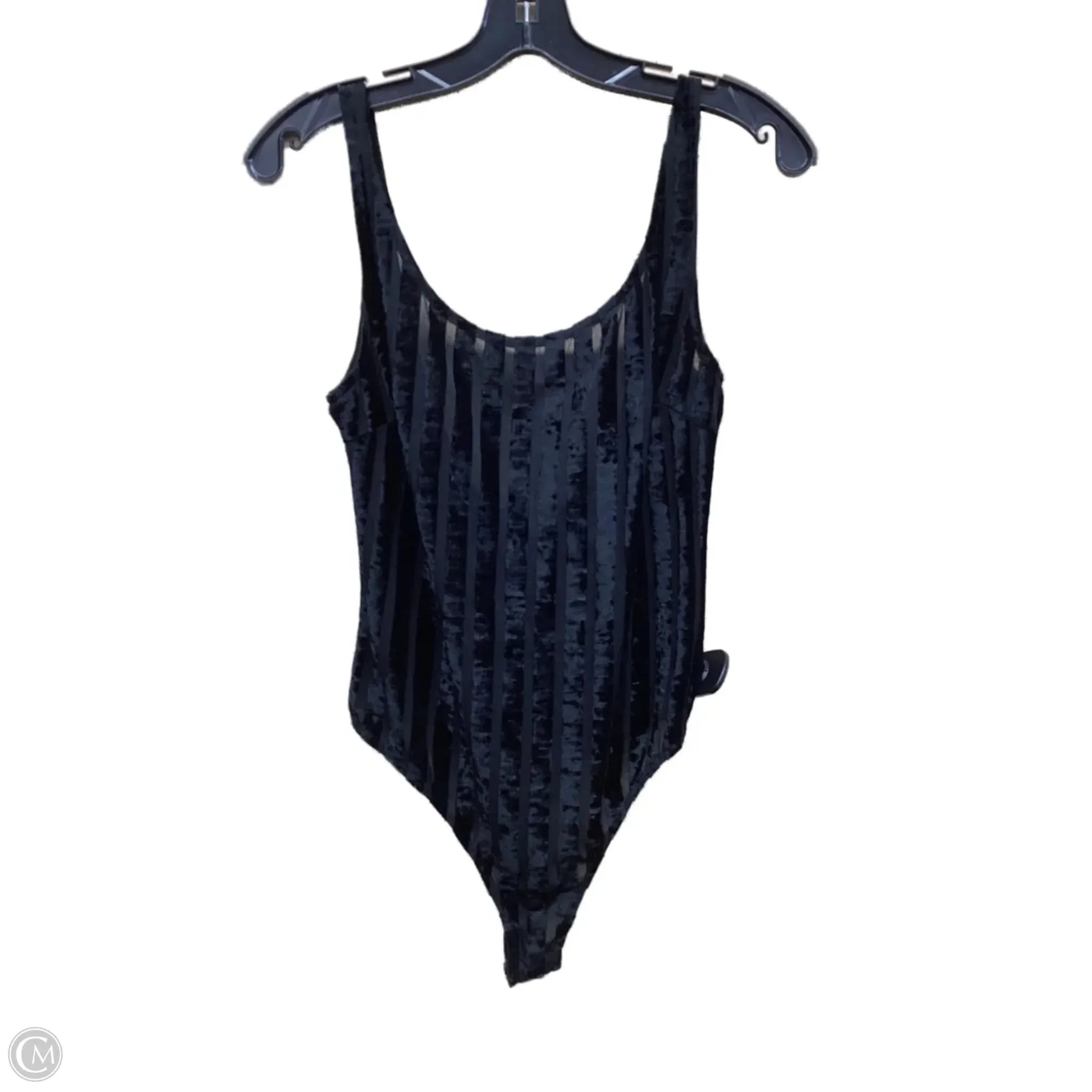 Bodysuit By Clothes Mentor In Black, Size: L leopard bodysuit