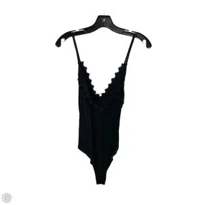 Bodysuit By Free People In Black, Size: S long sleeve bodysuit fashion blogger bodysuit