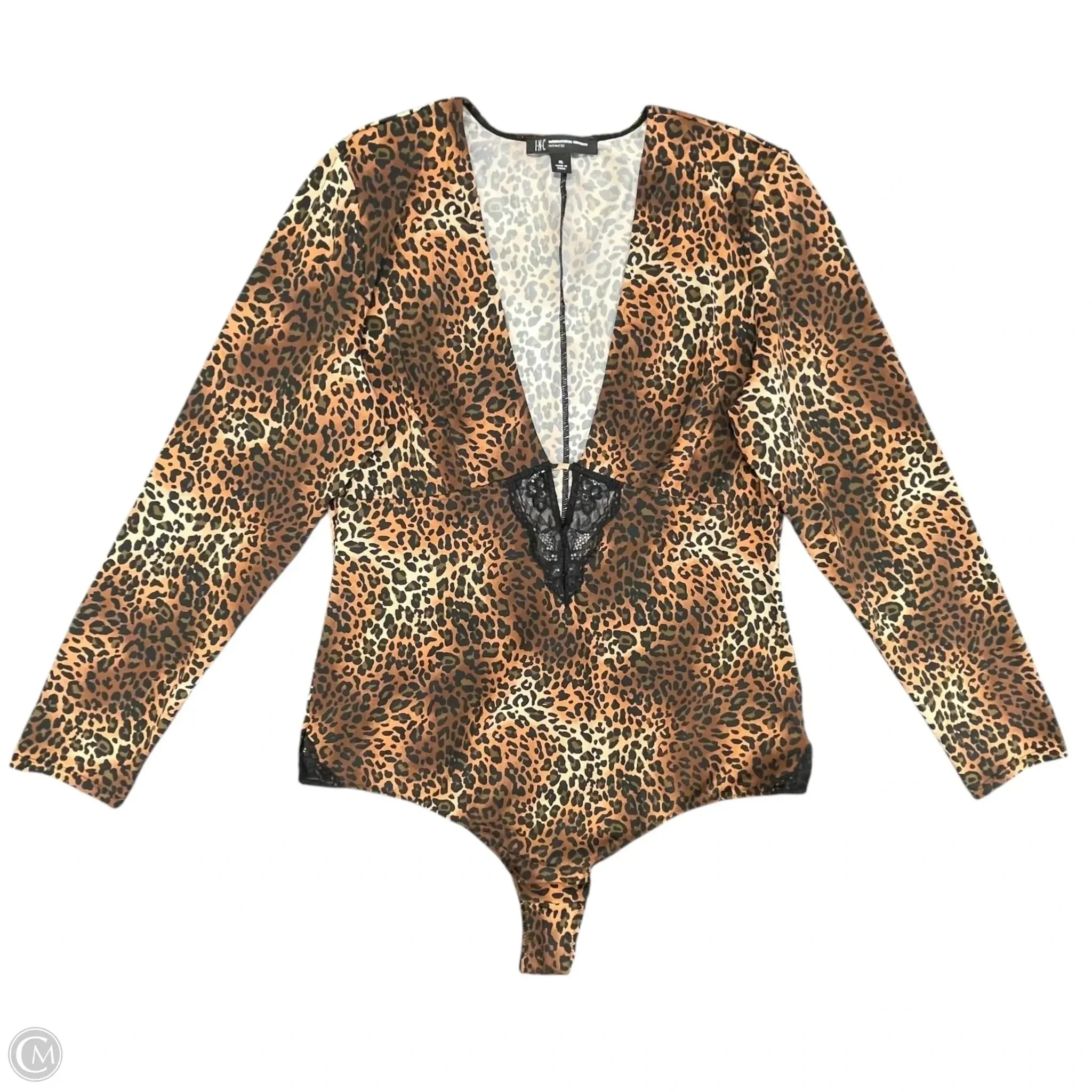 sexy night bodysuit Bodysuit By Inc In Leopard Print, Size: Xl