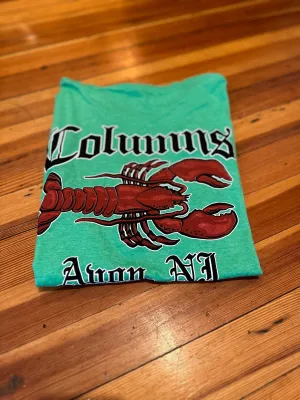 Casual Chic Wear Low Profile Collar Col-Lobster T-Shirt Heather Green