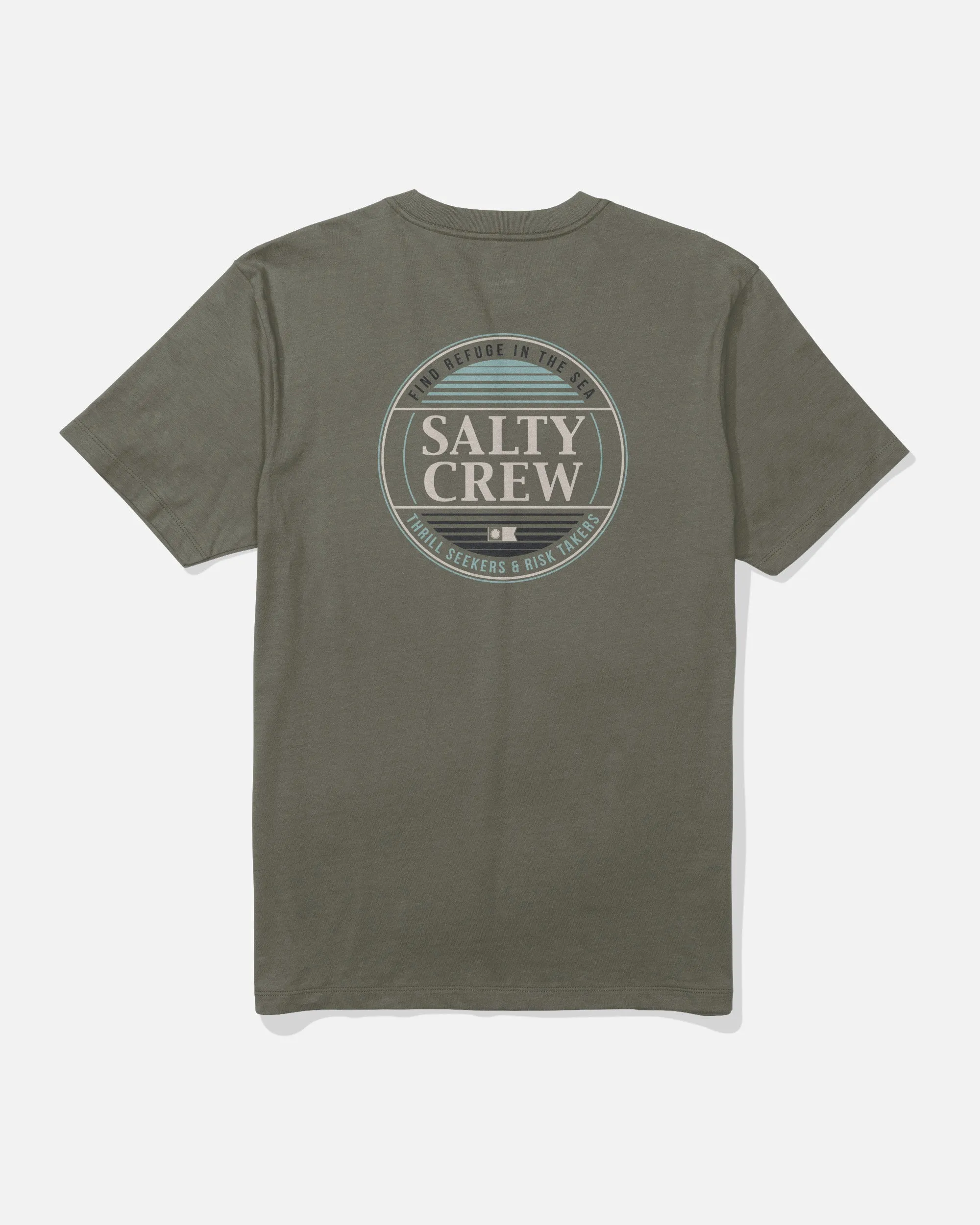 Simple Fade Tee - Dusty Olive PreShrunkCotton budget-friendly