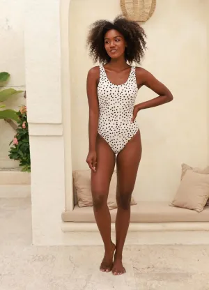 Sustainable Production Process Infamous Swim - Candice One Piece - Popcorn Tan