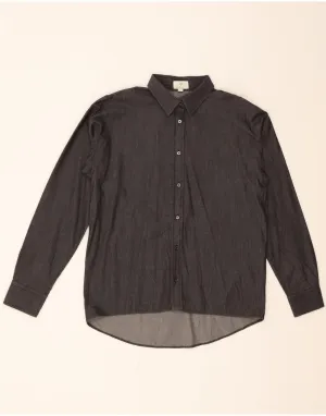 Brushed Inner Lining Abrasion Resistant Edging GANT Womens Shirt UK 12 Medium Grey Cotton