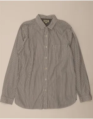 Wardrobe Must-Have Non Irritating Seams POLO RALPH LAUREN Mens Shirt 2XL White Pinstripe Cotton