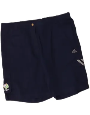 Chill Look ADIDAS Mens Cargo Shorts UK 52 2XL W40  Navy Blue Cotton