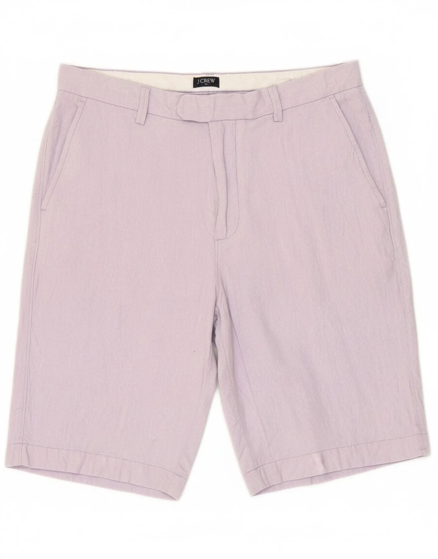 light feel J. CREW Mens Rivington Chino Shorts W36 Large Purple Linen