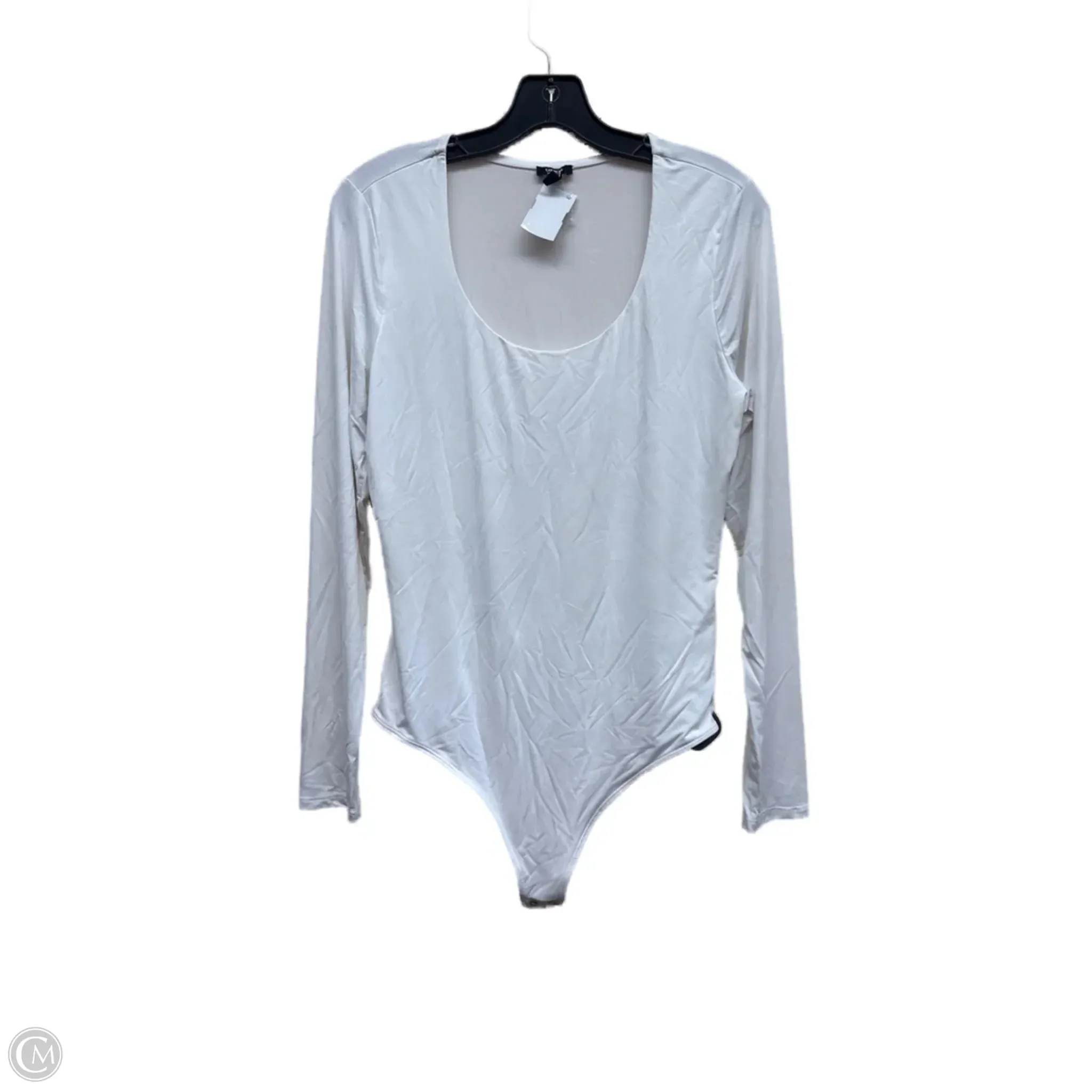 Bodysuit By Express In White, Size: L concert bodysuit