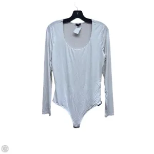 Bodysuit By Express In White, Size: L concert bodysuit