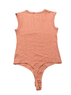 scoop neck bodysuit elegant bodysuit Bodysuit By Universal Thread In Orange, Size:M
