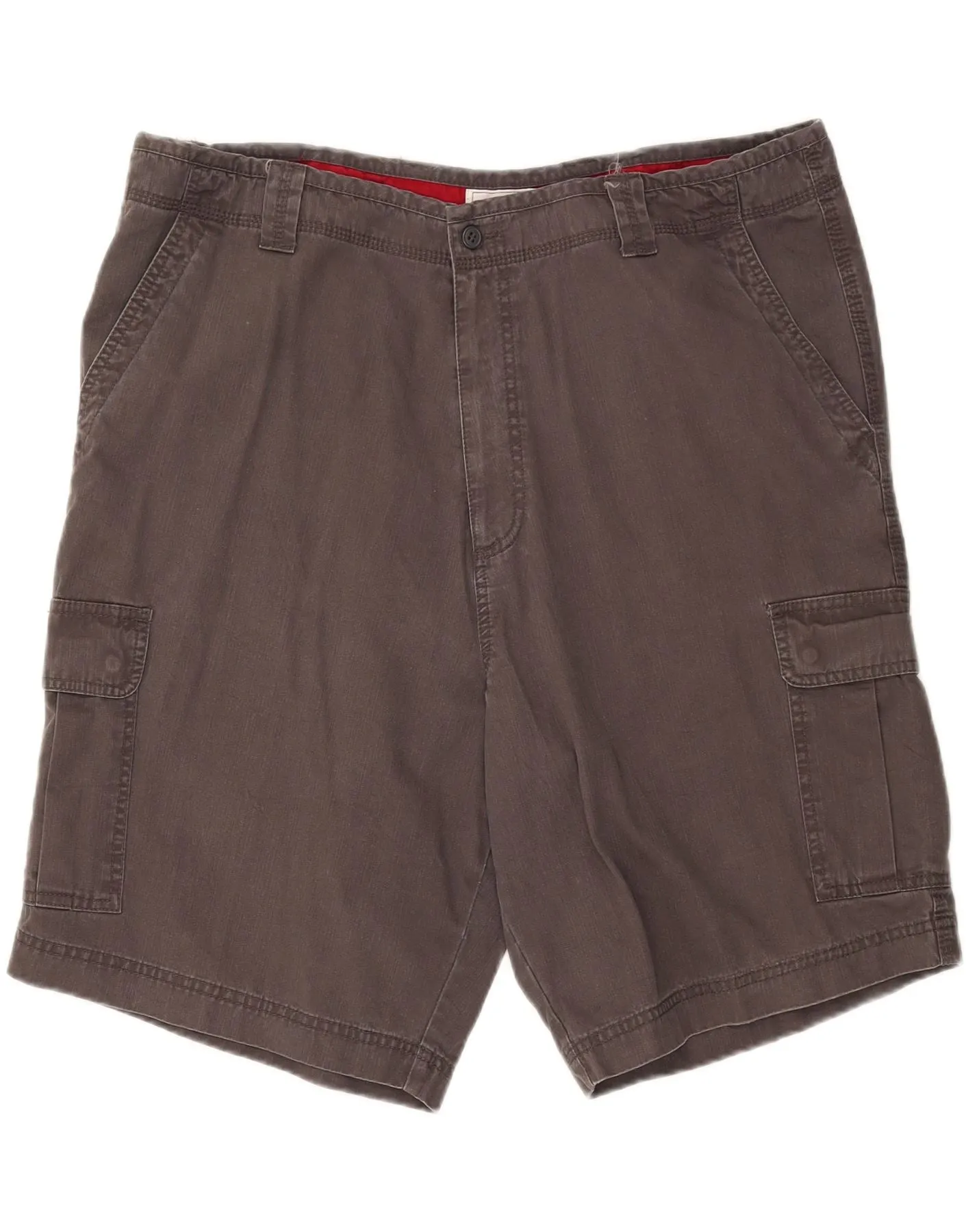 Slim Motion Fit DOCKERS Mens Cargo Shorts W42 2XL  Grey Cotton