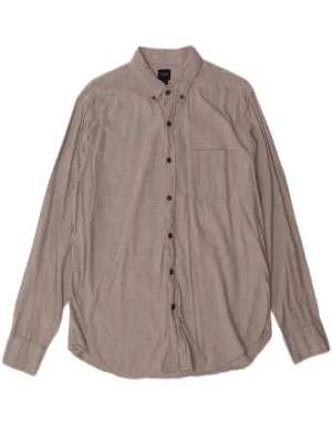 Street Fashion Holiday Gift J. CREW Mens Shirt Large Grey Cotton