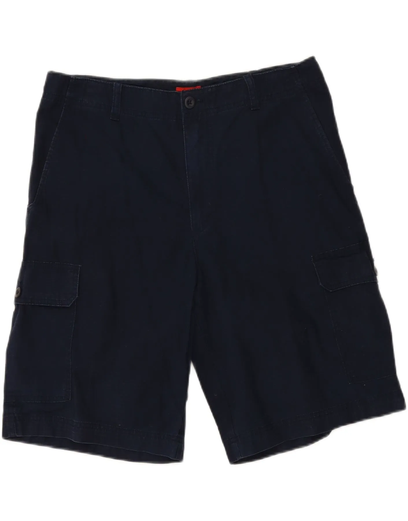Freestyle Fit IZOD Mens Cargo Shorts W34 Large Navy Blue Cotton