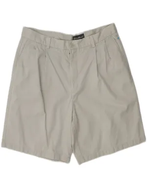 EDDIE BAUER Mens Pegged Chino Shorts W36 Large  Beige Cotton Day Comfort