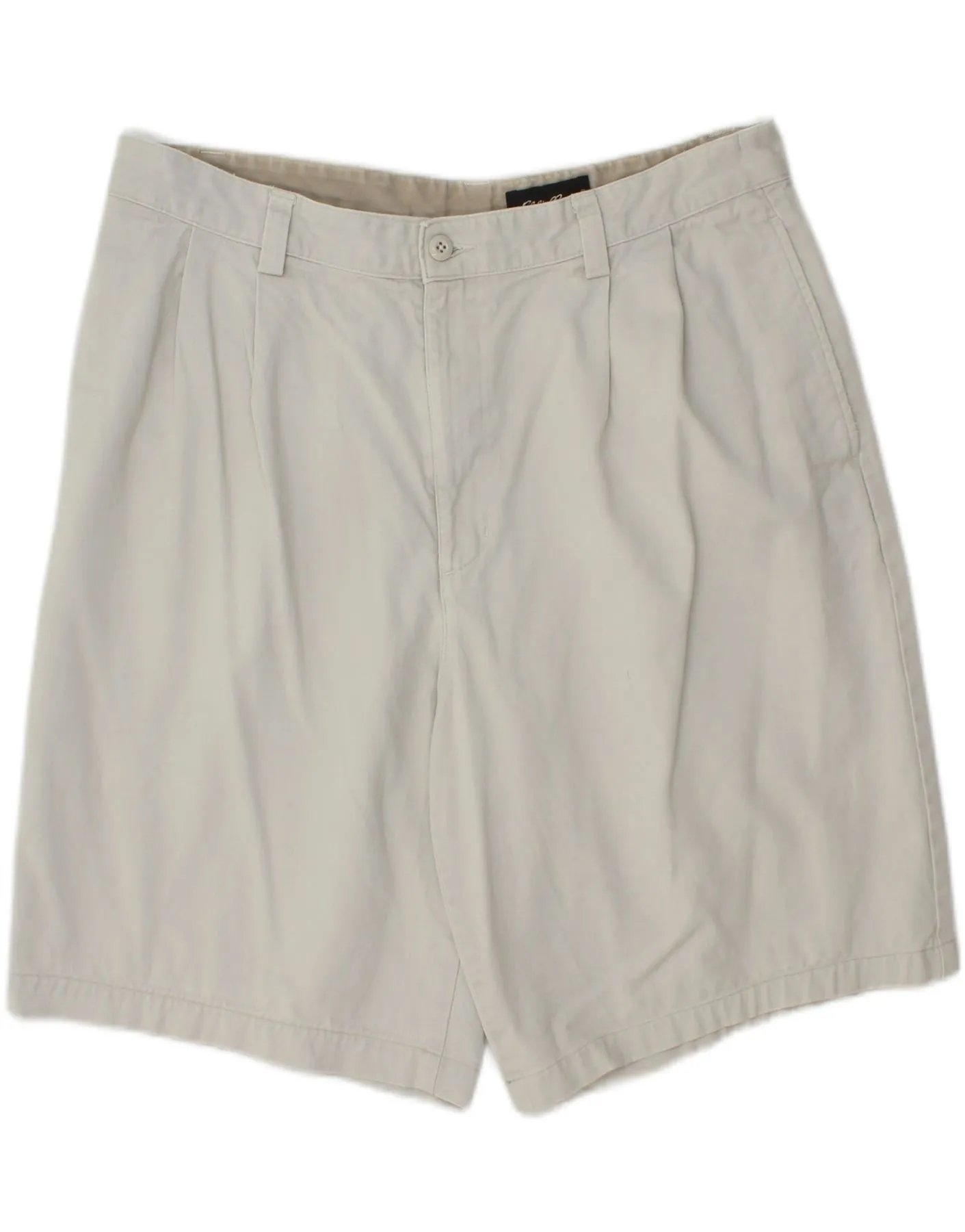 Relaxed Vibe EDDIE BAUER Mens Relaxed Fit Chino Shorts W36 Large  Beige Cotton