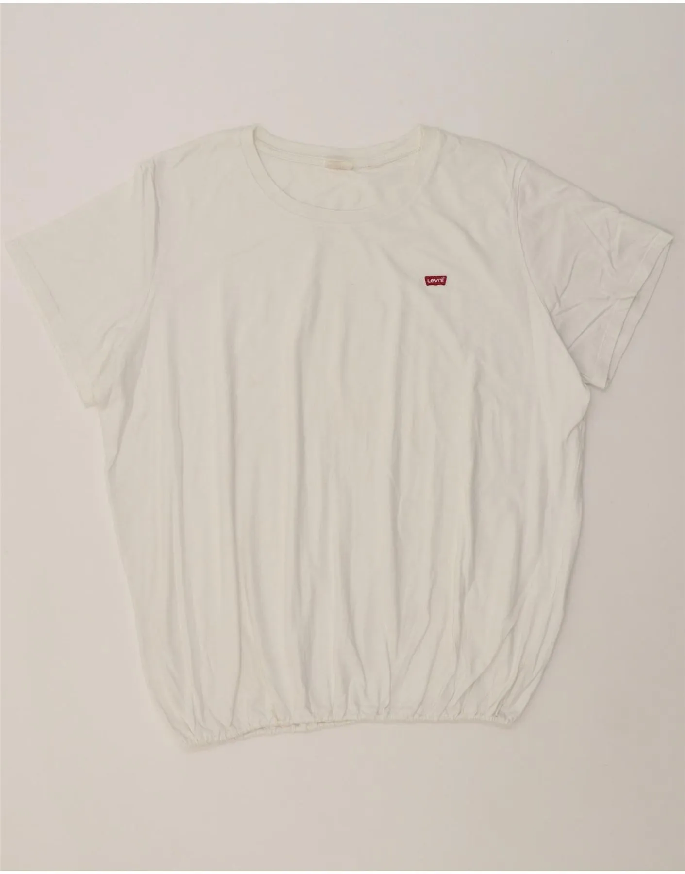 Outdoor Activity LEVI'S Womens T-Shirt Top UK 22 3XL White
