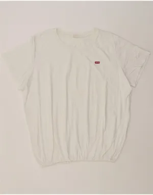 Outdoor Activity LEVI'S Womens T-Shirt Top UK 22 3XL White