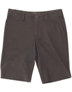 Classic Color EDDIE BAUER Womens Casual Shorts US 4 Small W30 Grey Cotton