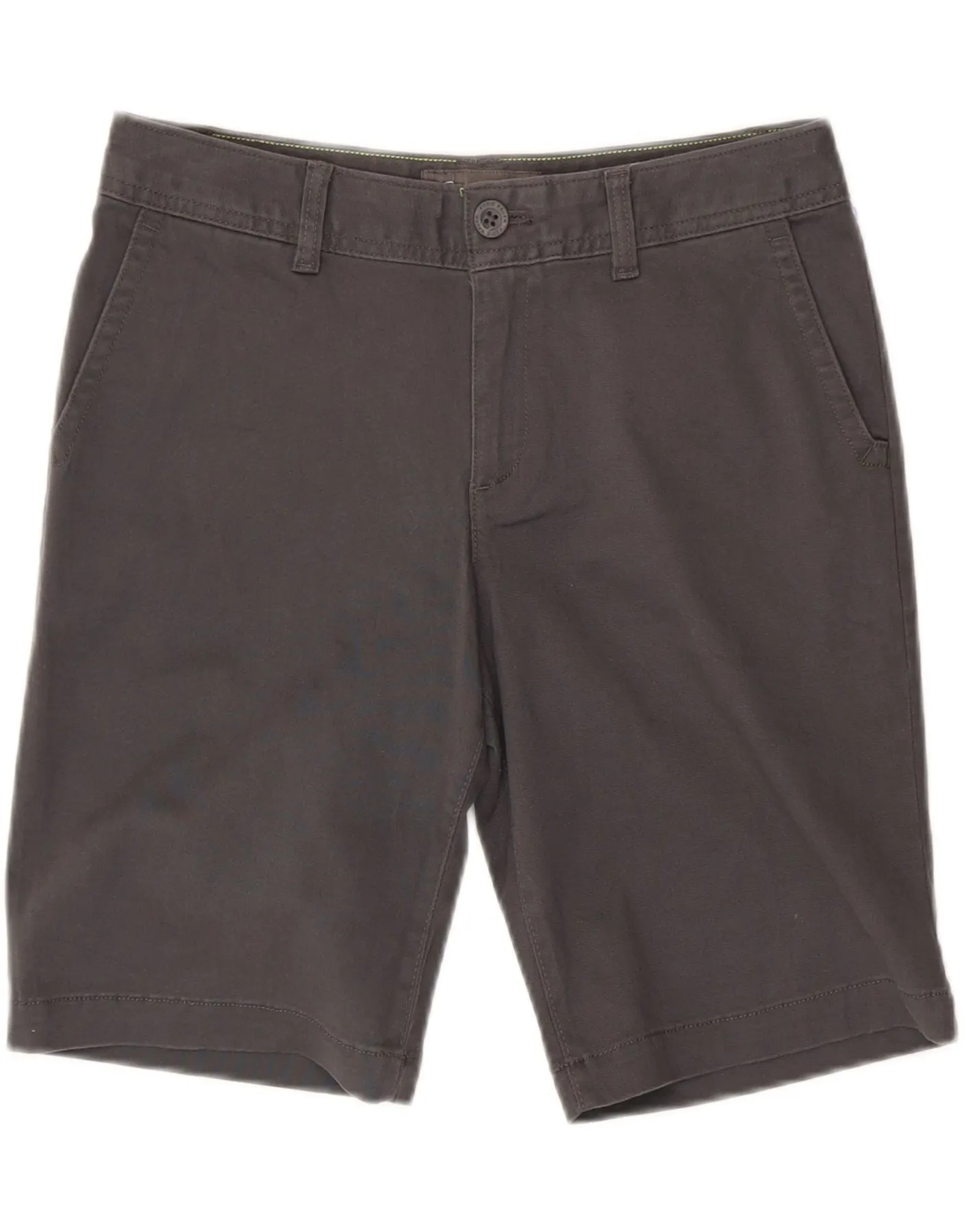 Classic Color EDDIE BAUER Womens Casual Shorts US 4 Small W30 Grey Cotton