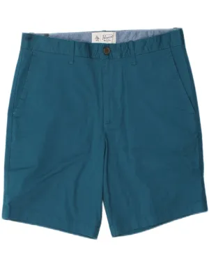 Teflon Coated Finish PENGUIN Mens Chino Shorts W32 Medium  Blue Cotton
