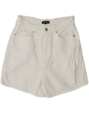 WHISTLES Womens Denim Shorts W27 Small White Cotton Summer Fashion