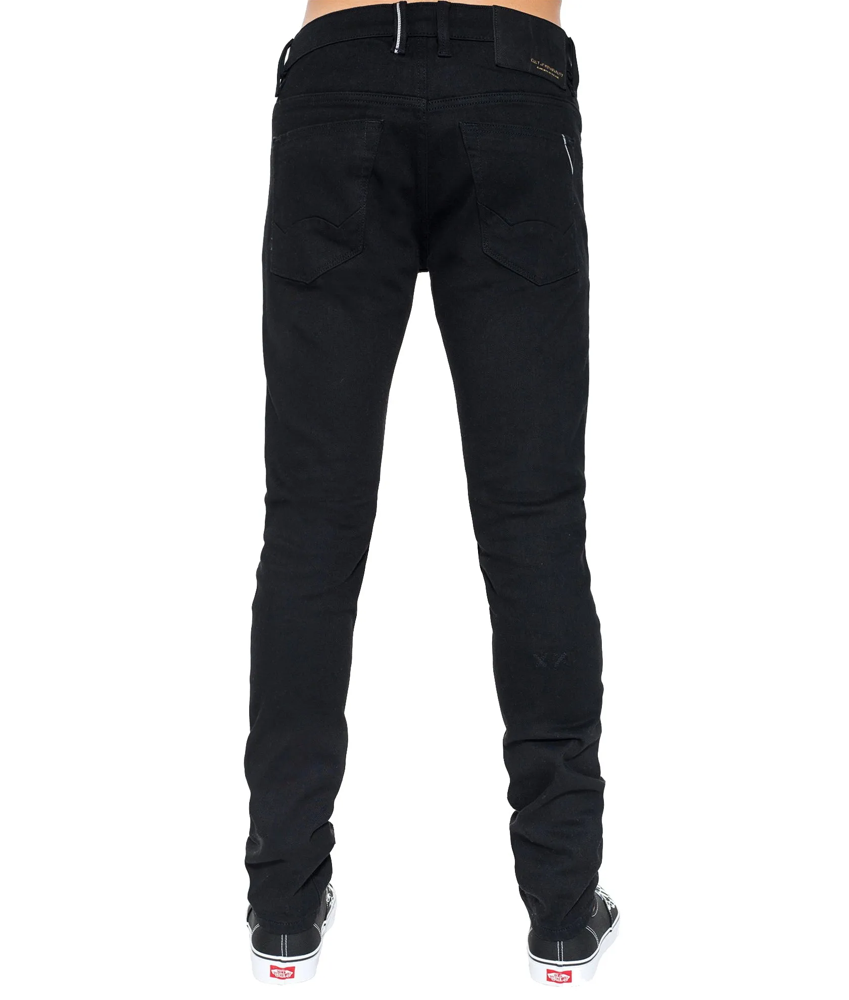 PUNK SUPER SKINNY STRETCH IN BLACK Recycled Cotton Blend