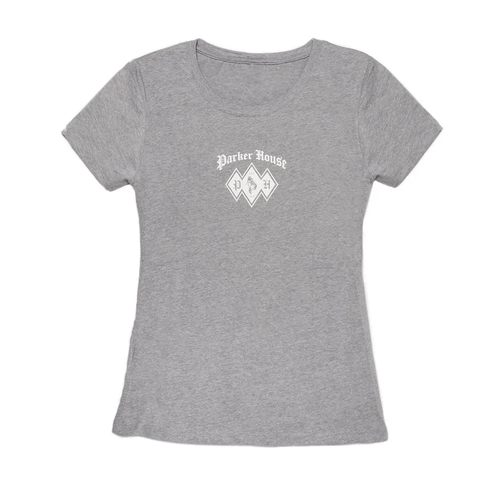 Layered Collar Structure Wrinkle-Free Women's Diamond Front Scoop Neck