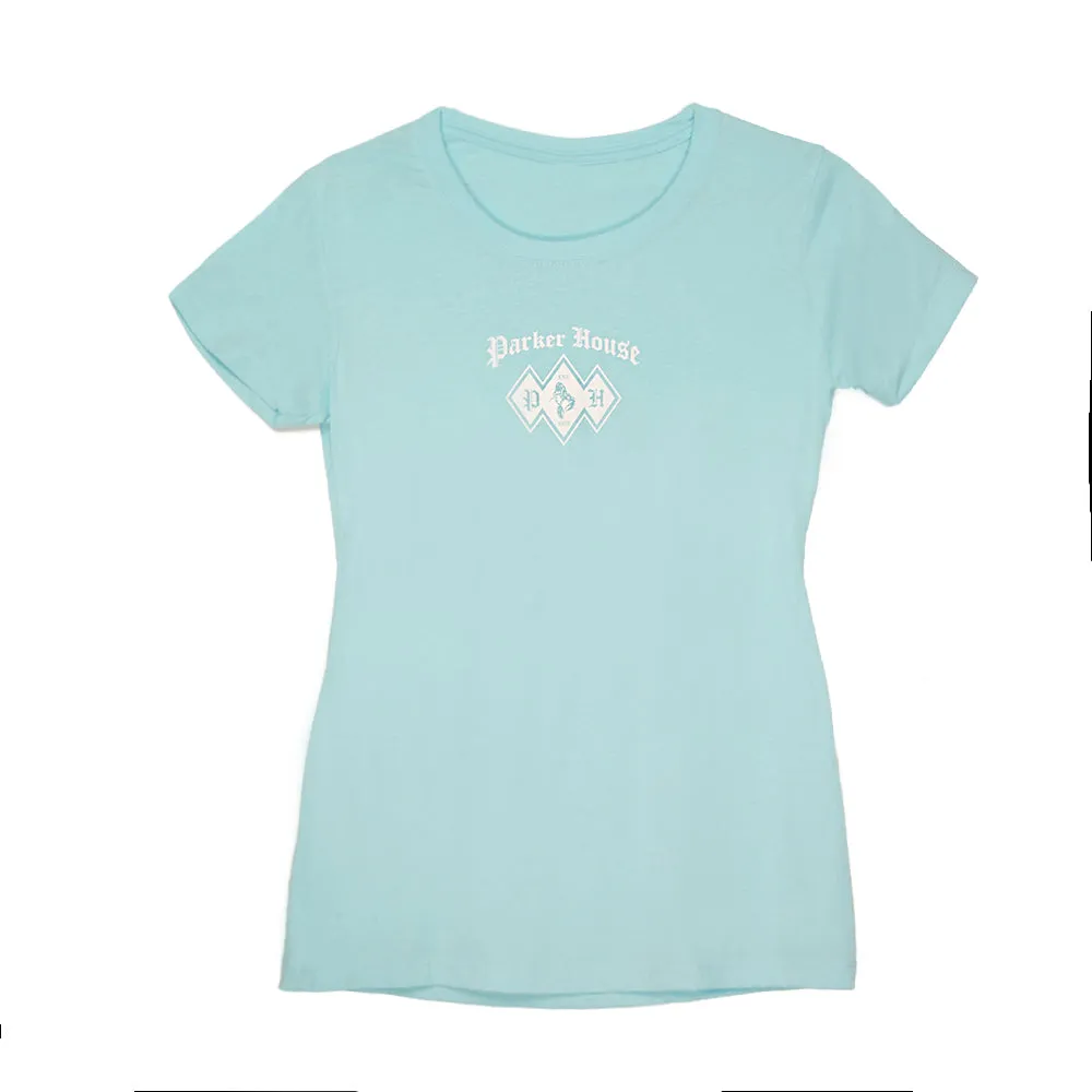 Anti Odor Treatment Perfect for Workouts Women's Diamond Front Scoop Neck