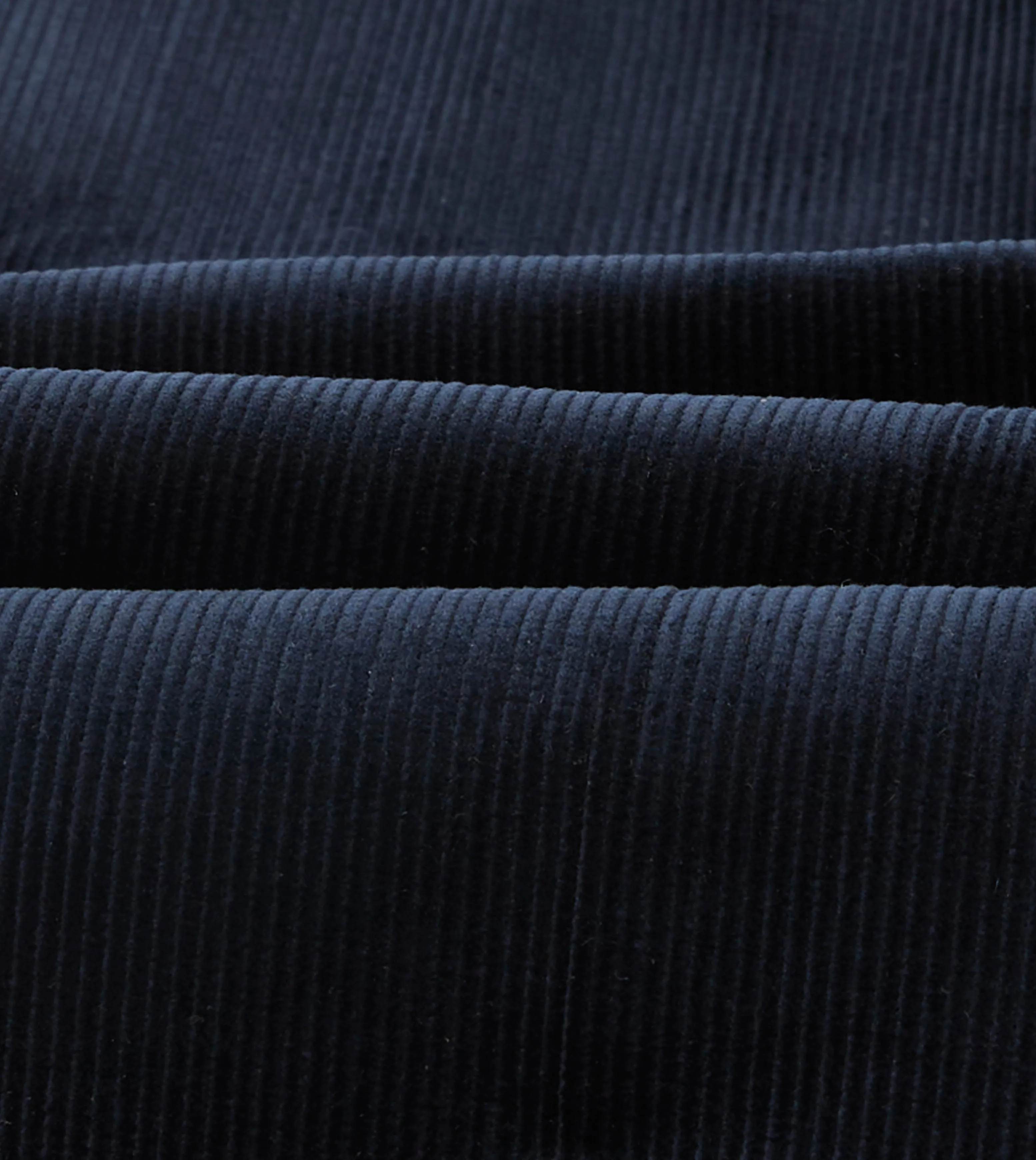 Navy Mid-Wale Corduroy Single Pleat Trouser Sleek Professional Style