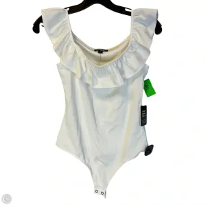 Bodysuit By Express In Cream, Size: Xs velvet bodysuit maternity bodysuit