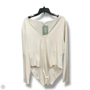 bodysuit with blazer work bodysuit Bodysuit By H&m In Ivory, Size: Xxl