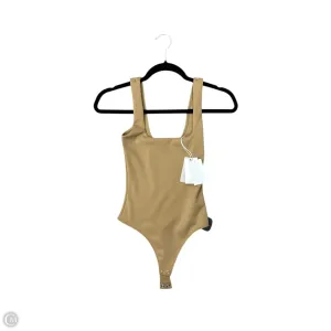 Bodysuit Designer By Good American In Tan, Size: Xs satin bodysuit bodysuit with trousers