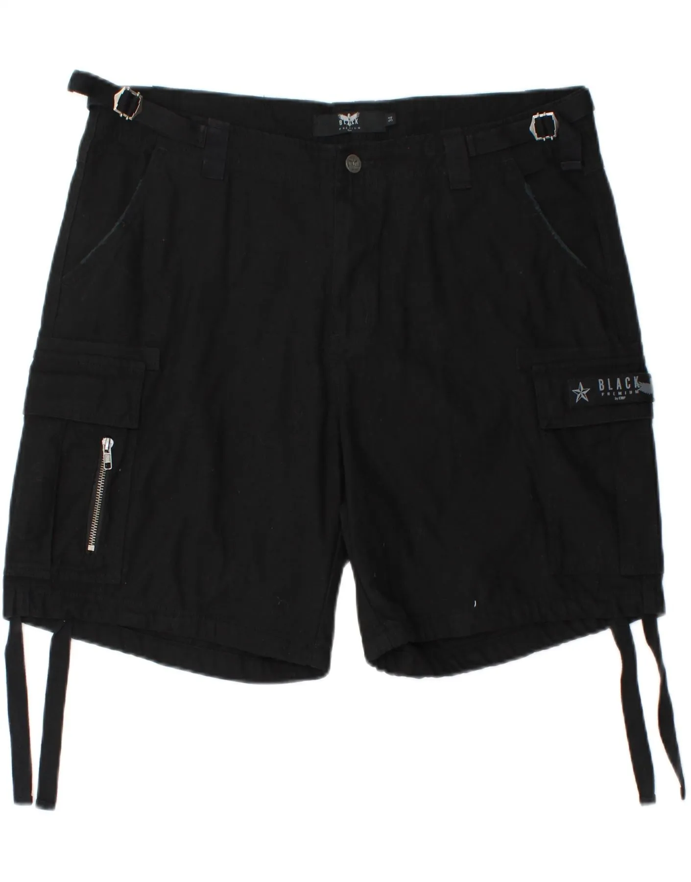 EMP Mens Cargo Shorts W34 Large  Black Cotton summer shorts