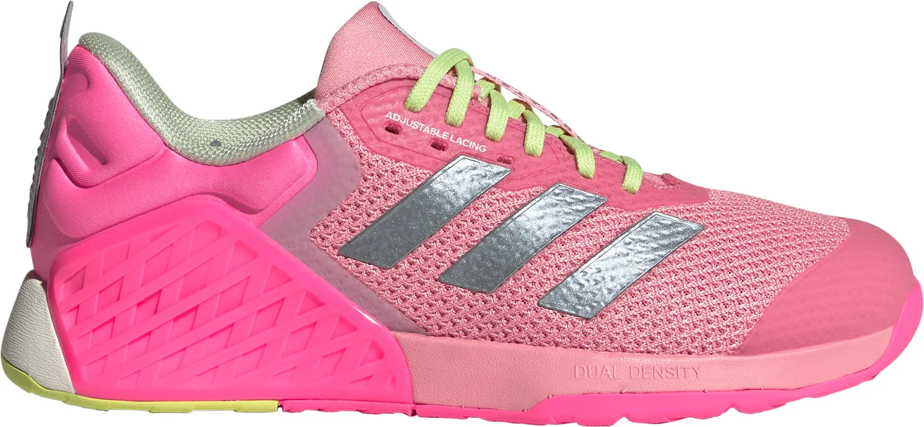 Stretchy sole Breathable Collar Padding adidas Dropset 3 Womens Training Shoes - Pink