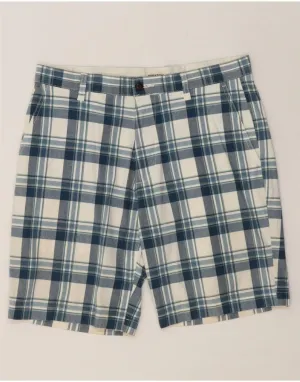 loafers DOCKERS Mens Chino Shorts W32 Medium  Blue Check Cotton