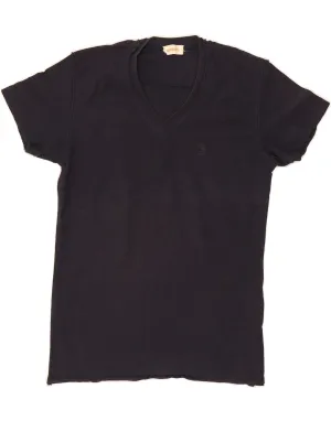 Relaxing Day DIESEL Womens T-Shirt Top UK 12 Medium Navy Blue Cotton