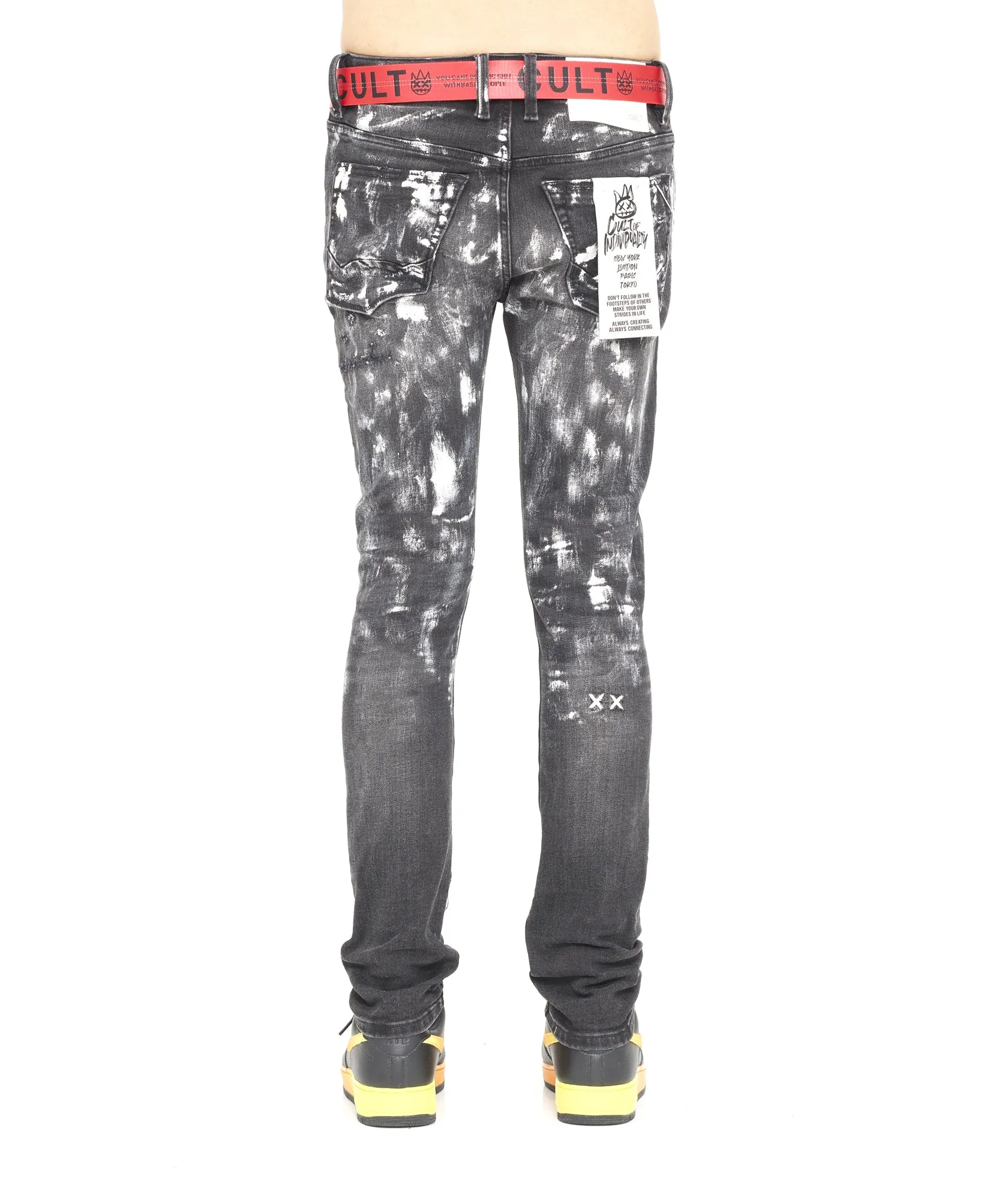 Smart Casual Neutral PUNK SUPER SKINNY BELTED IN PAIN