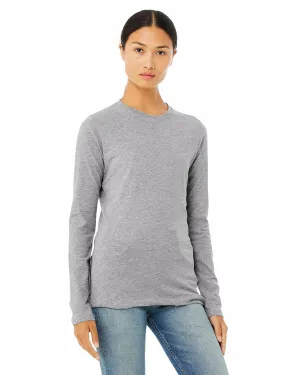 Structured silhouette Bella   Canvas B6500 Ladies' Jersey Long-Sleeve T-Shirt