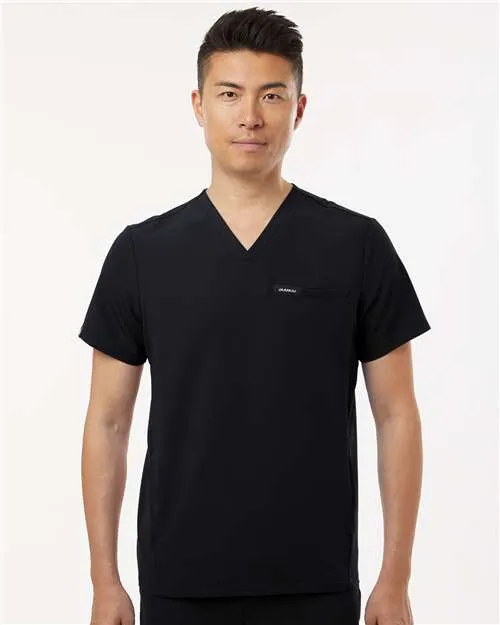 Easy to Style Jaanuu M10002 Platt 3-Pocket Scrub V-Neck Top