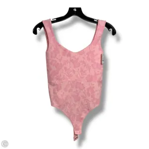 figure hugging bodysuit leather bodysuit Bodysuit By Free People In Pink, Size: Xs