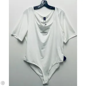 Bodysuit By Shein In White, Size: 3x satin bodysuit