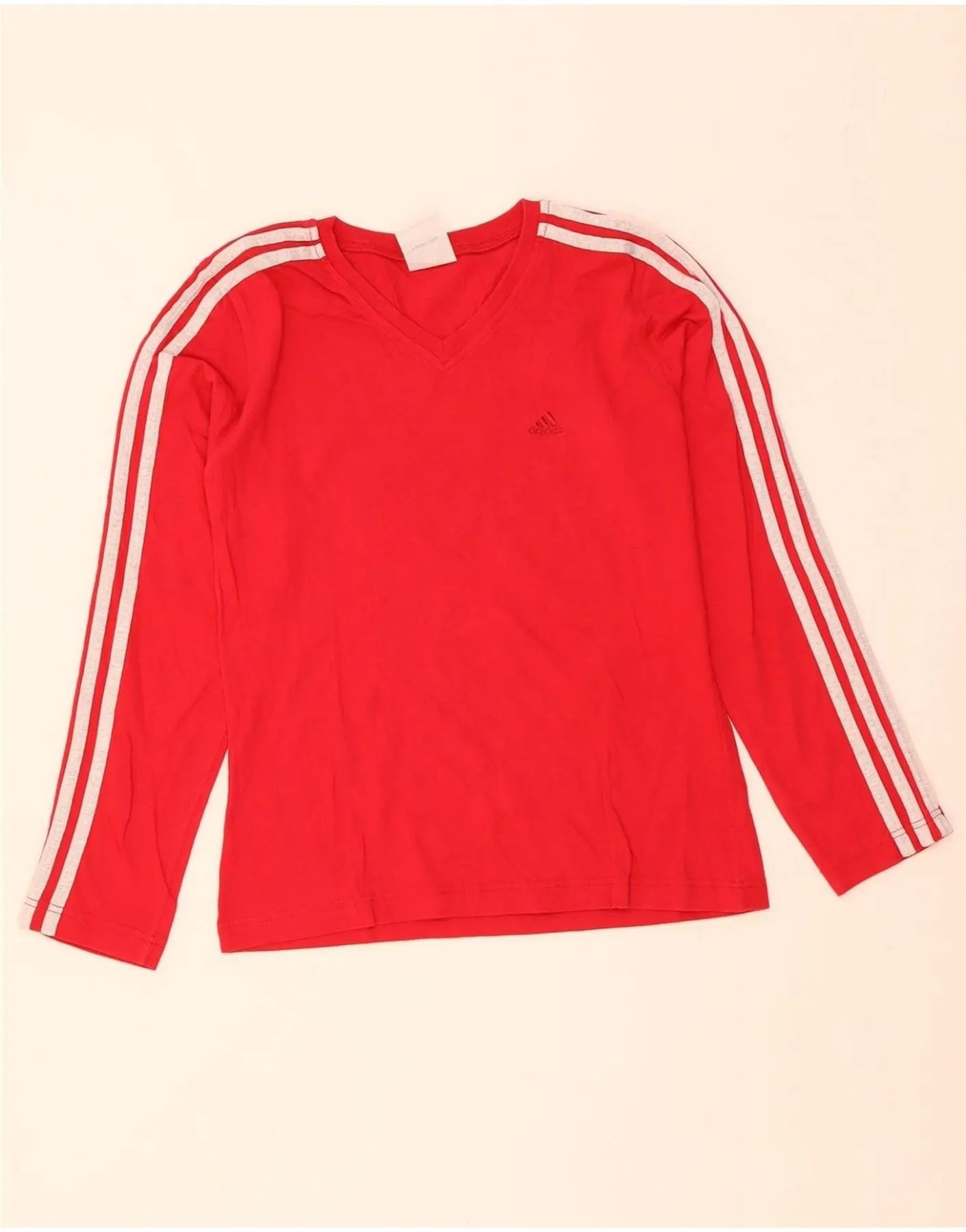 Running Gear ADIDAS Womens BEST SELL Long Sleeve UK 12 Medium Red Cotton