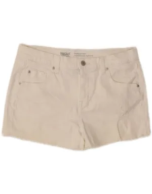 Functional Design MOSSIMO Womens Boyfriend Denim Shorts US 10 Medium W30 White Cotton