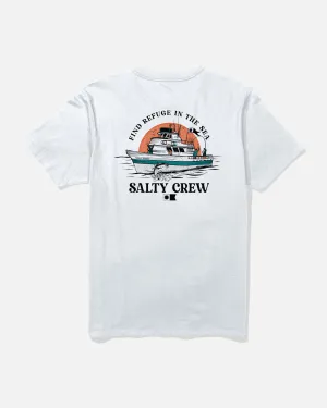 Day Charter Tee - White Weekend Ready Fade Resistant Coating