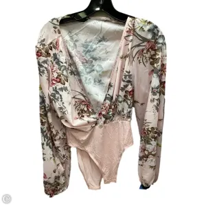 jumpsuit bodysuit boho bodysuit Bodysuit By Shein In Floral Print, Size: M