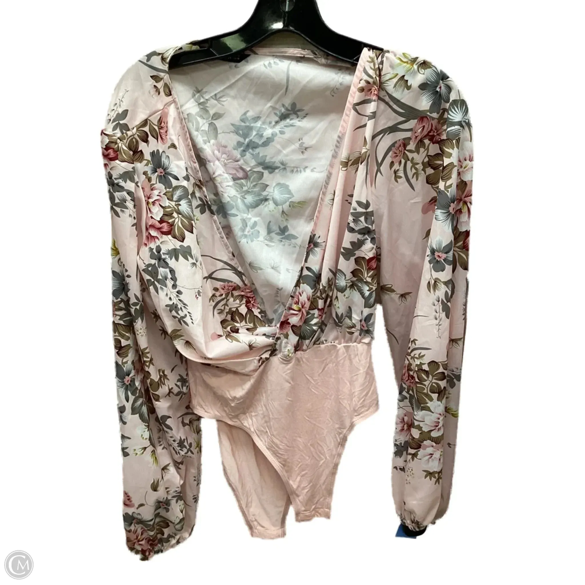 jumpsuit bodysuit boho bodysuit Bodysuit By Shein In Floral Print, Size: M