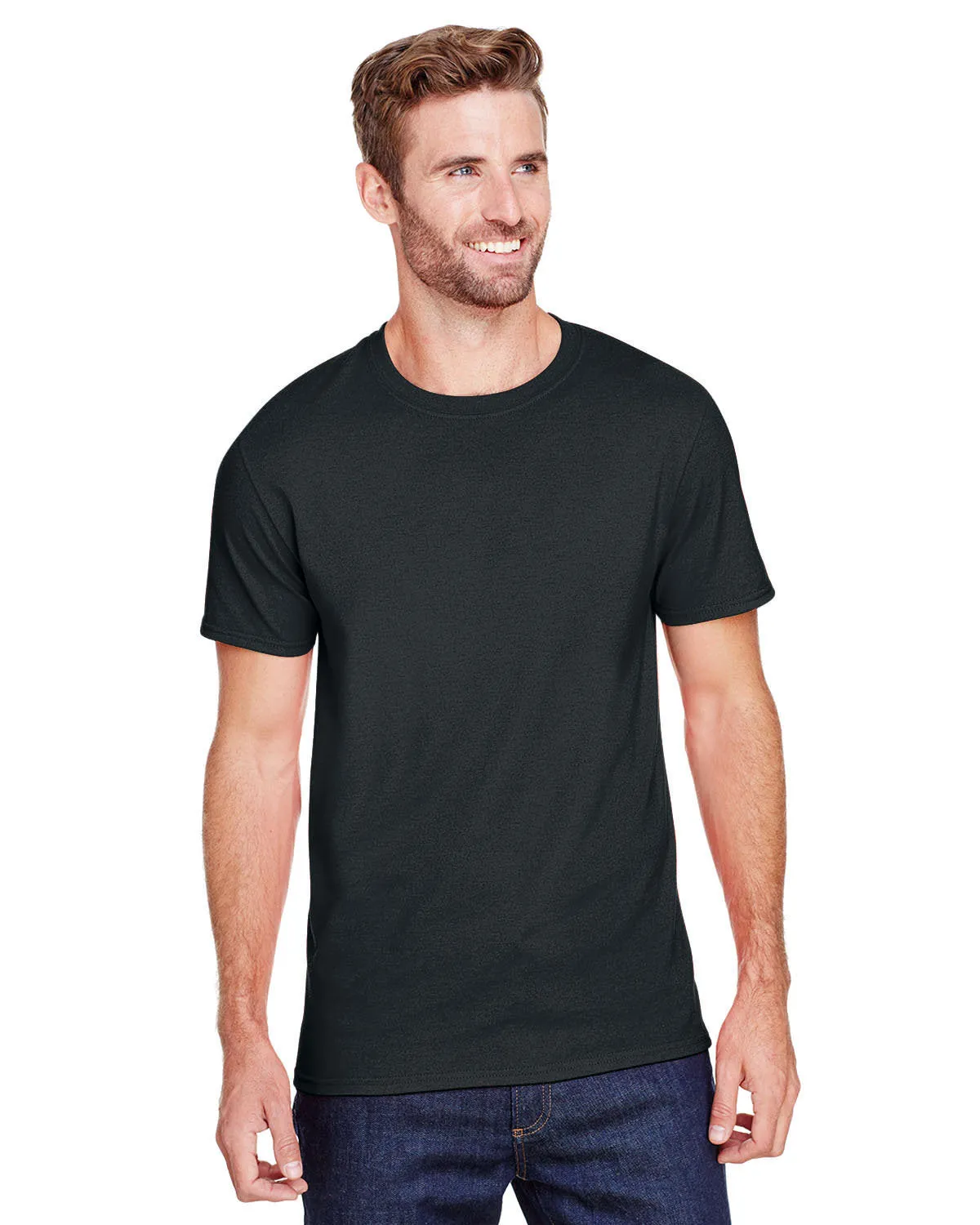 Jerzees 560MR Adult Premium Blend Ring-Spun T-Shirt Travel Wear Geometric Pattern