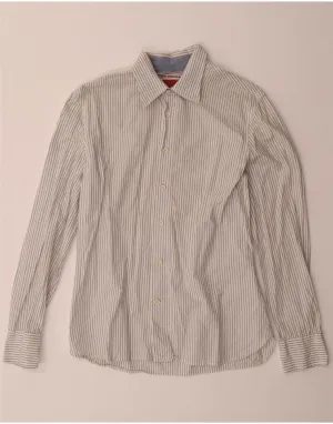 Lightweight Layer LEVI'S Mens Shirt Small Off White Striped Cotton