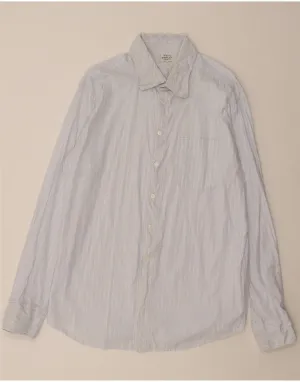 REPLAY Mens Shirt 2XL Blue Striped Cotton Seasonal Trend Comfort First Fit