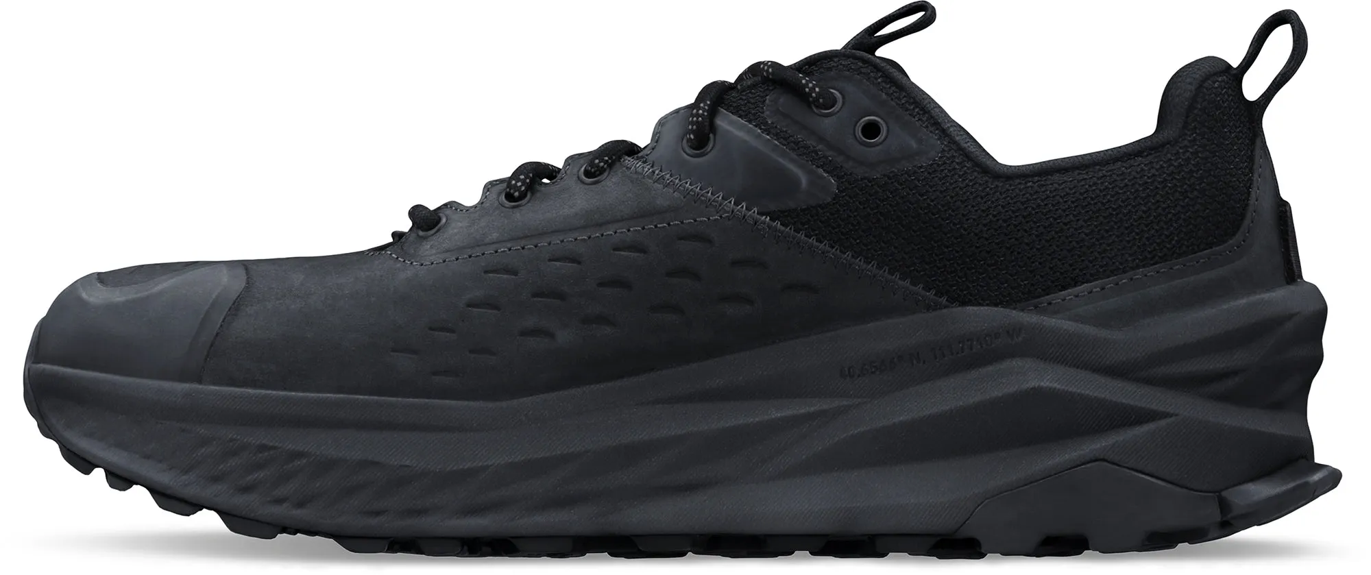 Backpacking Fit Altra Olympus 6 GORE-TEX Mens Walking Shoes - Black