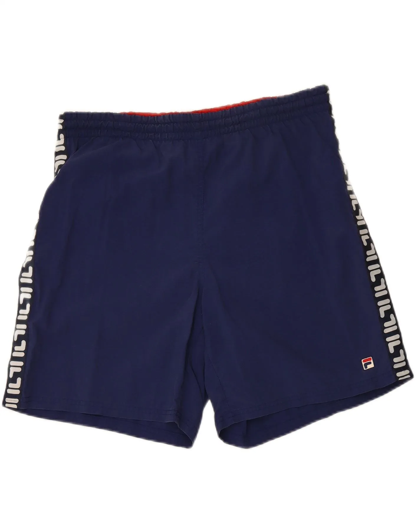 Sports Comfort garden work FILA Mens Graphic Casual Shorts IT 50 Medium Navy Blue Polyamide